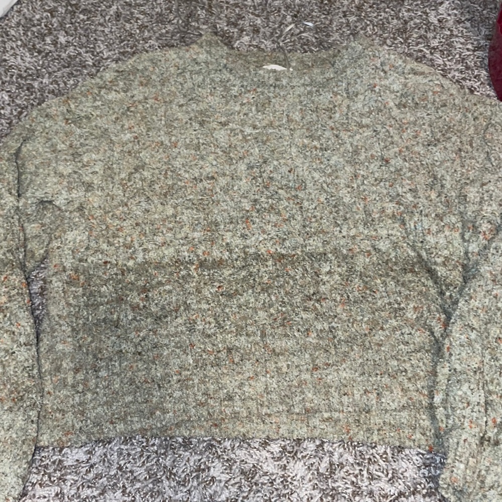 Cropped green sweater, Size S